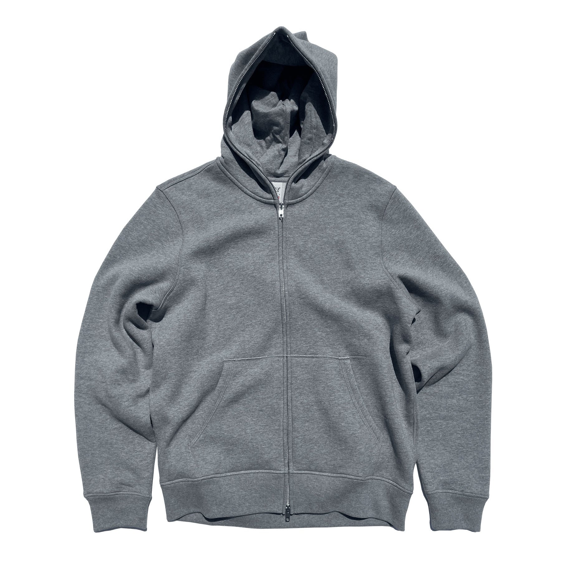 Gray hoodie on a white background